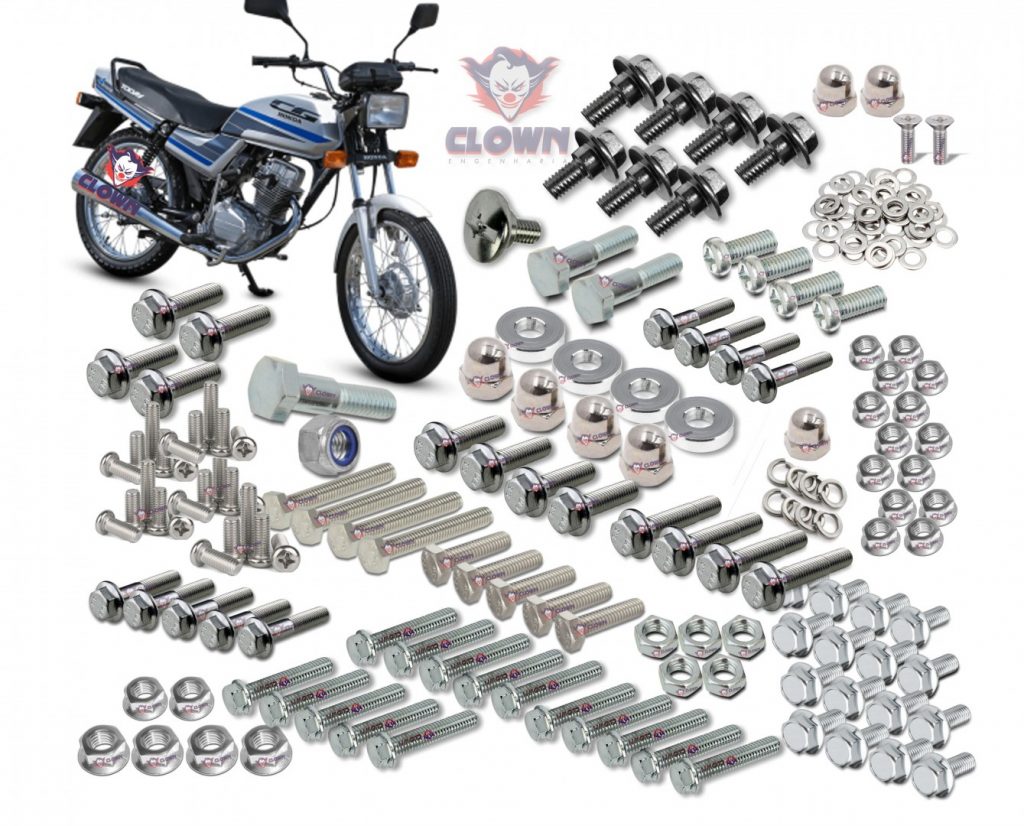 Kit Parafusos Completo Chassi Restaurador Cg Today A S Clown Moto